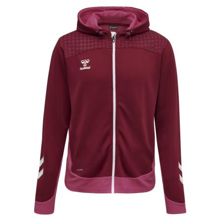Hummel Hummel Sportsweatvest Lead eosine / bordeaux / wit