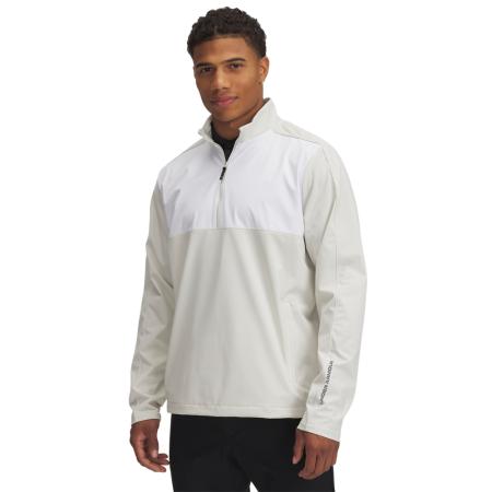 Herentop Under Armour Drive Wind met halflange rits Summit Wit / Wit / Castlerock XXL