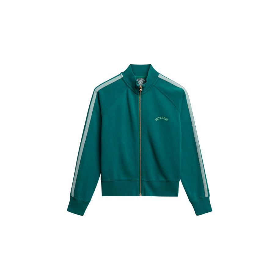 Superdry Trainingsjack spar / wit Groen