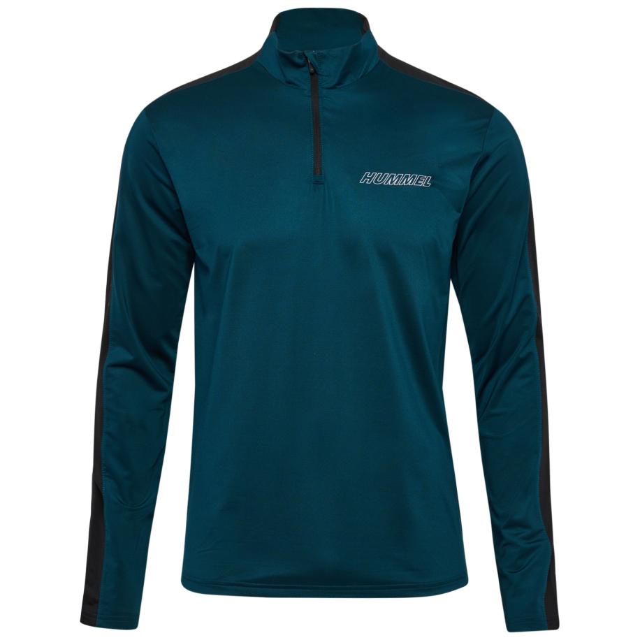 Hummel Hummel Sportsweatshirt lichtgrijs / petrol / zwart -