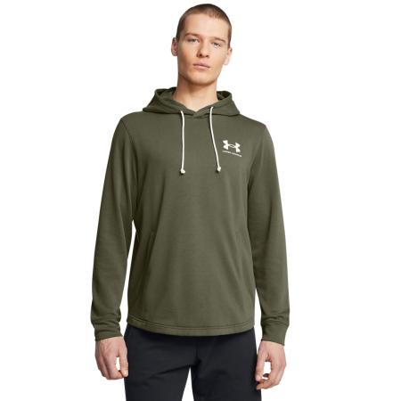 Herenhoodie Under Armour Rival Terry Marine OD Groente / Onyx Wit L