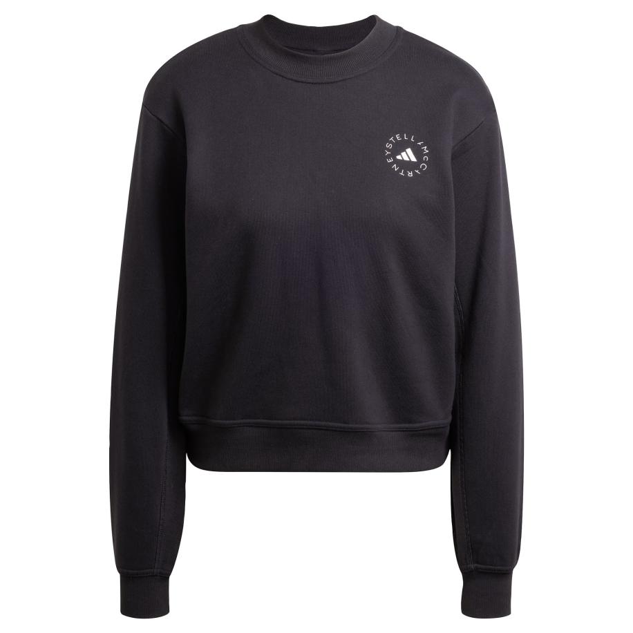 adidas by stella mccartney ADIDAS BY STELLA MCCARTNEY Sportief sweatshirt adidas by Stella McCartney Regular zwart / wit -