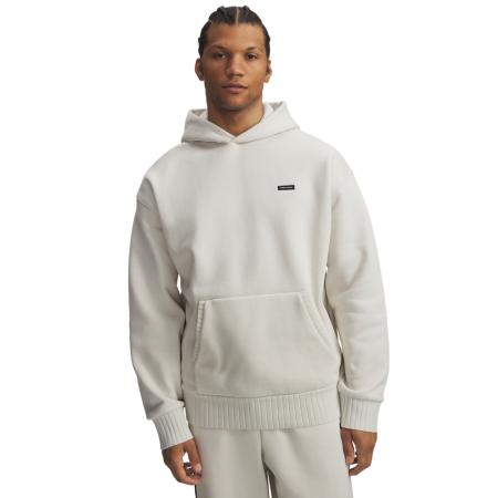 Herenhoodie Under Armour Icon Heavyweight Rib Summit Wit / Wit L