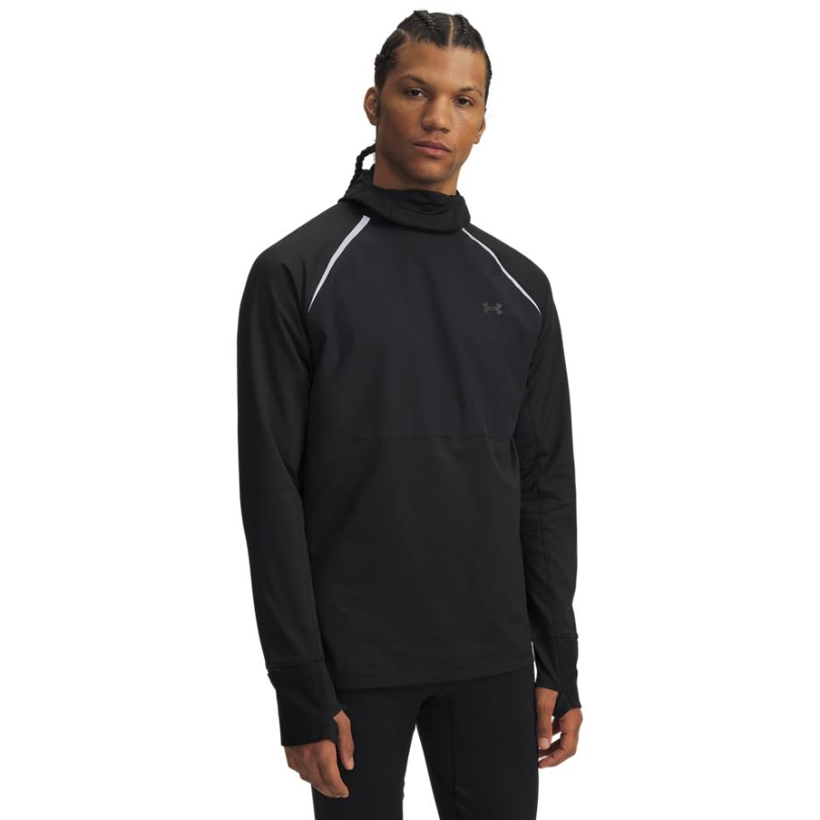 Under Armour Velociti Pro Cold Weather Herenhoodie met bivakmuts Zwart / Reflecterend XXL Zwart
