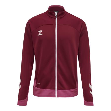 Hummel Hummel Sportsweatvest pink / donkerrood / wit