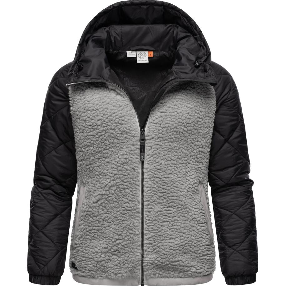 Ragwear Ragwear Functionele fleece jas Leeloo grijs / zwart -