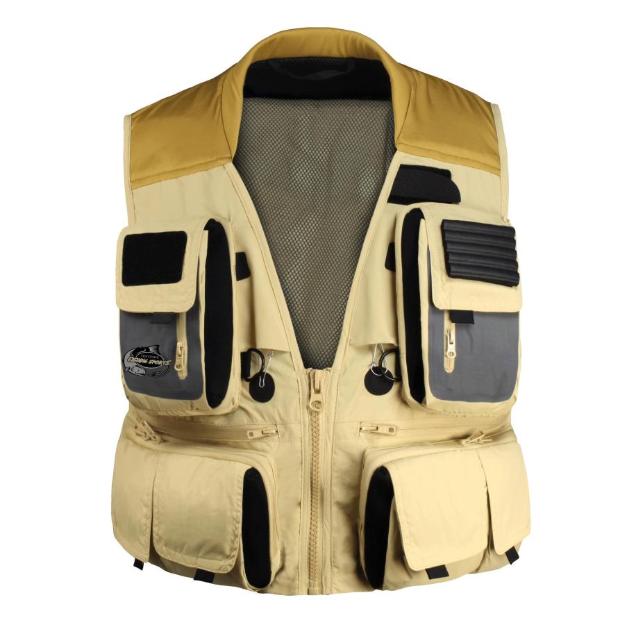 normani normani Sportbodywarmer Master mosterd / grijs / kaki / zwart -