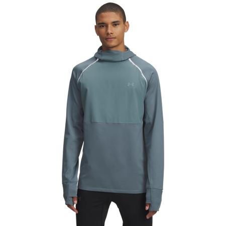 Under Armour Velociti Pro Cold Weather Herenhoodie met bivakmuts Jasper Blauw / Reflecterend XXL