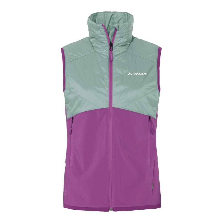 Vaude VAUDE Sportbodywarmer Brenva II pastelgroen / lila / wit -