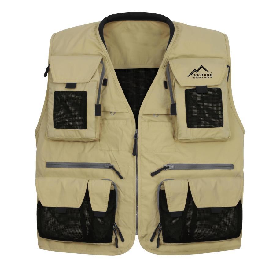 normani normani Sportbodywarmer Kajikia kaki / zwart -