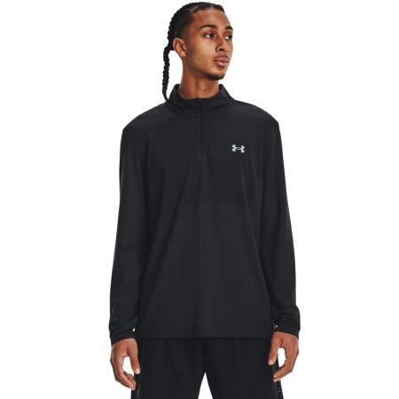 Herentrui Under Armour Seamless Stride met korte rits Zwart / Reflecterend L