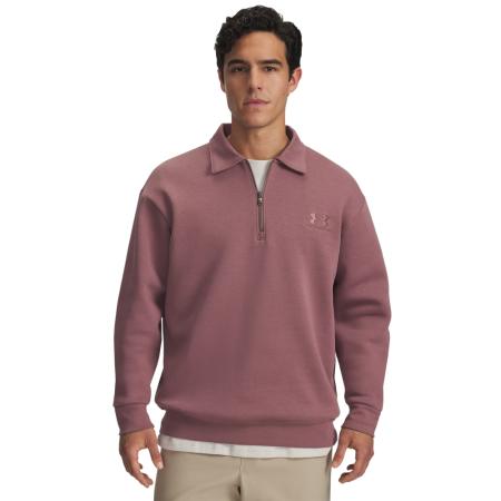 Herentop Under Armour Icon Fleece met kraag en rits Maroon Mist / Maroon Mist L
