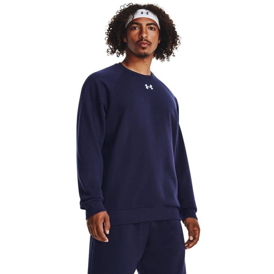 Herentrui Under Armour Rival Fleece Crew Midnight Marineblauw / Wit XXL Blauw