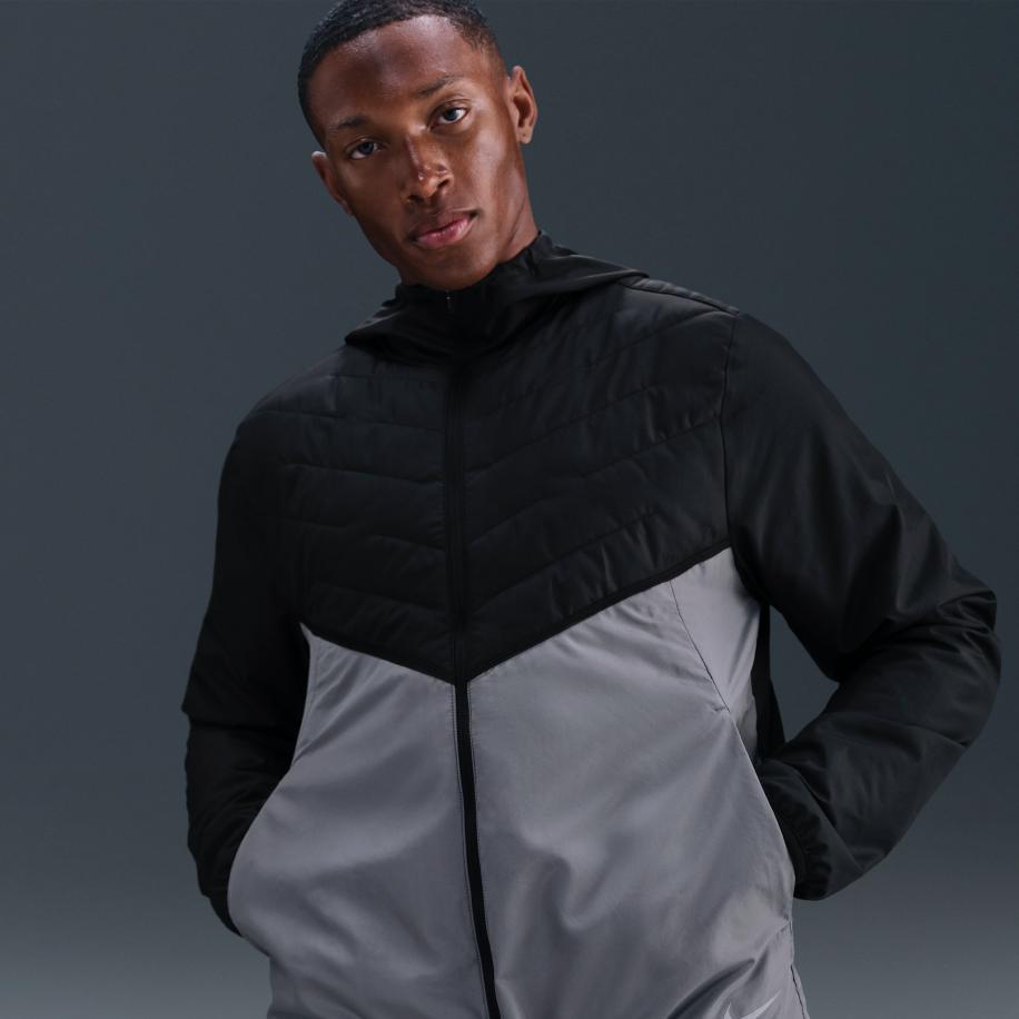 Nike Therma-FIT Repel hardloopjack met synthetische vulling voor heren - Zwart Zwart