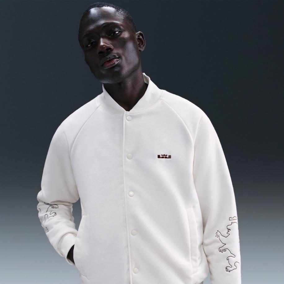 LeBron Standard Issue Therma-FIT gewatteerd jack voor heren - Wit Wit