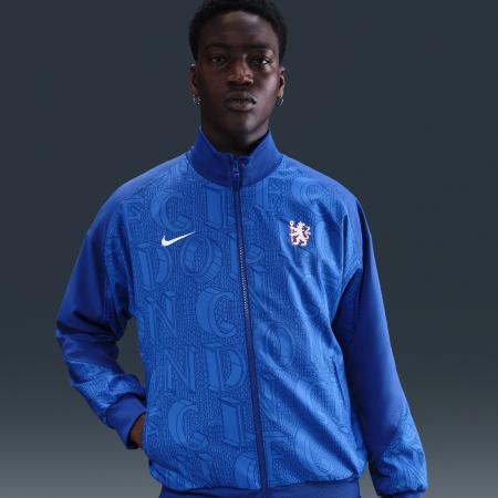 Chelsea FC Strike Nike Dri-FIT Anthem voetbaljack voor heren - Blauw