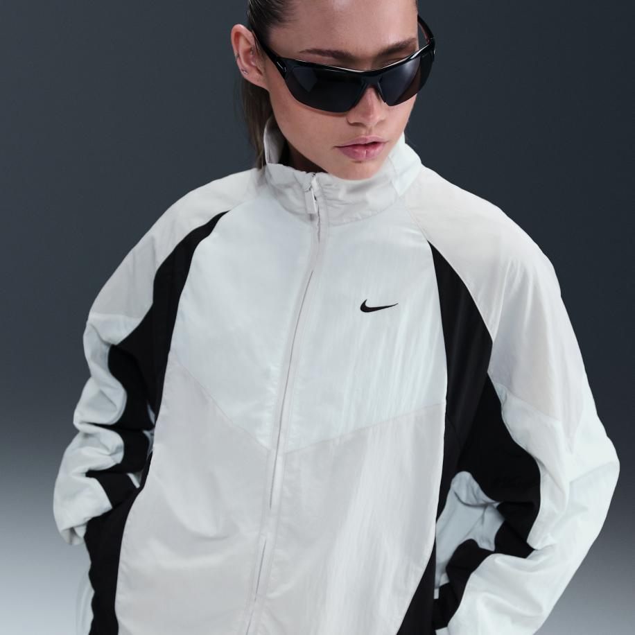 Nike Sportswear oversized trainingsjack voor dames - Grijs Grijs