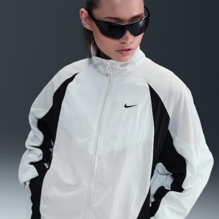 Nike Sportswear oversized trainingsjack voor dames - Grijs