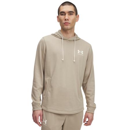 Under Armour Rival Terry Herenhoodie City Khaki / Onyx Wit S