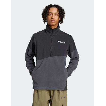 adidas - Terrex Multi - Fleece anorak in zwart