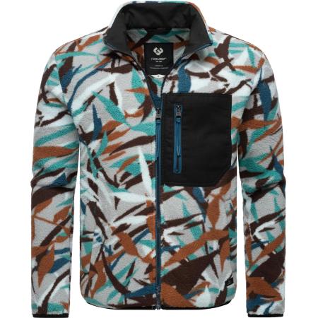 Ragwear Ragwear Funktionele fleece-jas turquoise / bruin / zwart / wit