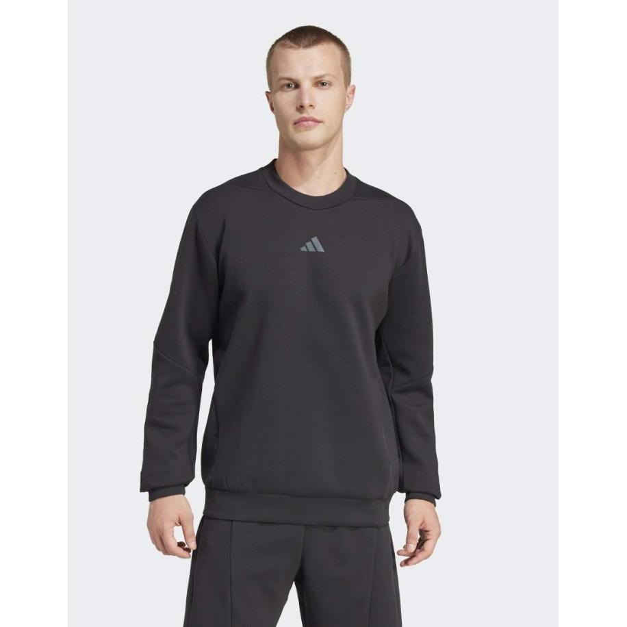 adidas performance - Designed for training - Sweatshirt met ronde hals in zwart Zwart