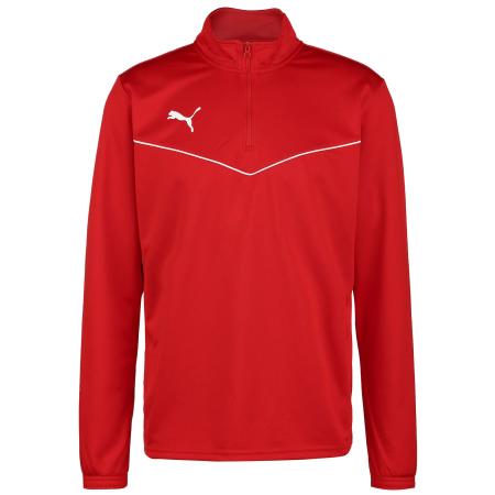 Puma PUMA Sportsweatshirt TeamRise rood / wit