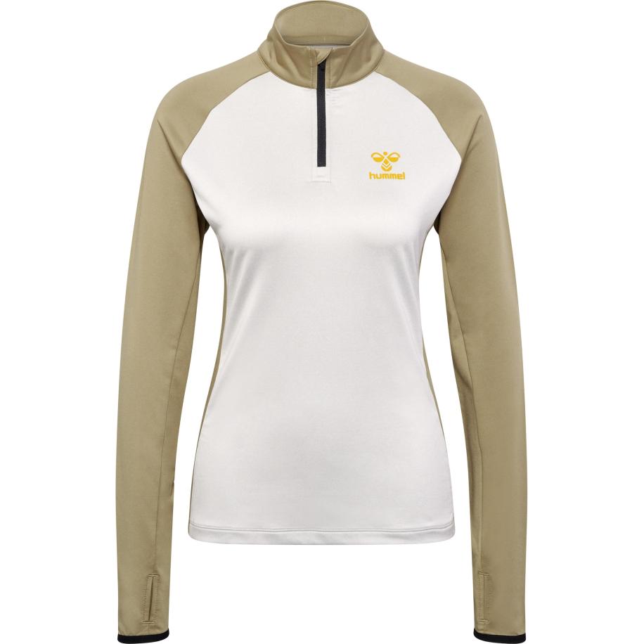 Hummel Hummel Sportief sweatshirt geel / kaki / zwart / wit -