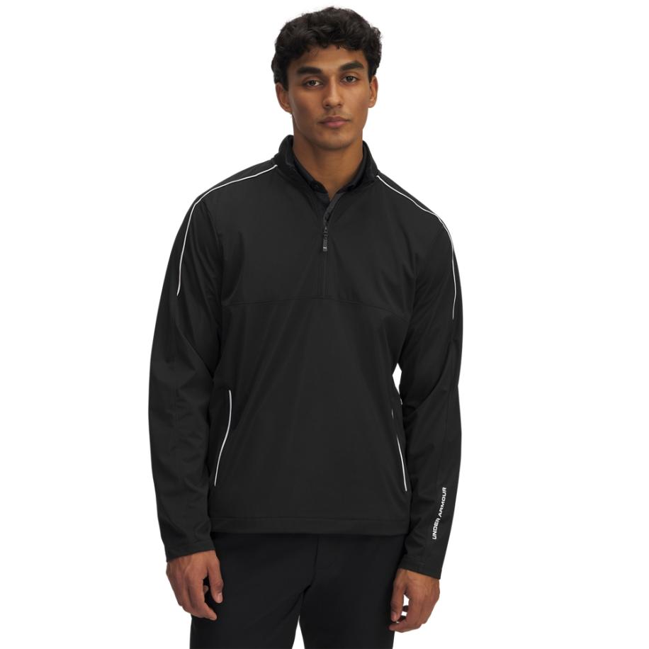 Under Armour Drive Wind Herenitem met korte rits Zwart / Wit XL Zwart