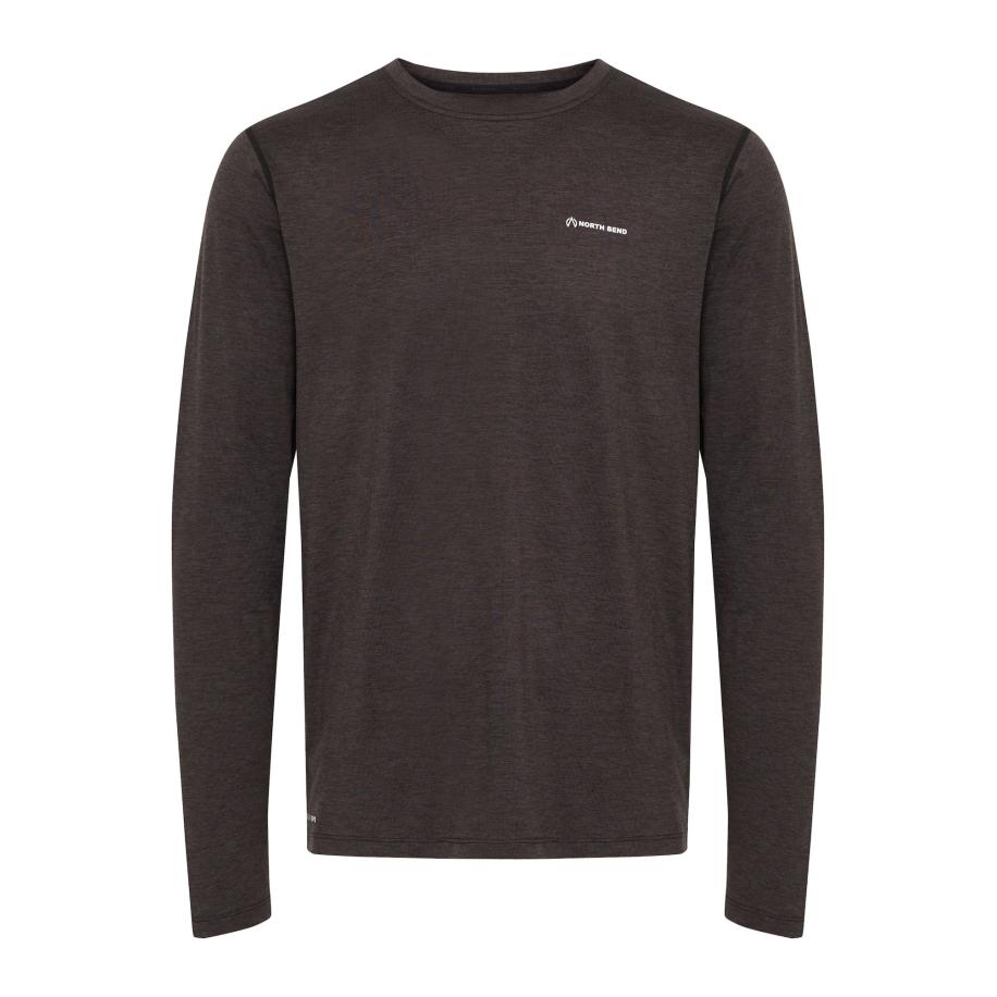 North Bend North Bend Sportsweatshirt Adreon donkerbruin -