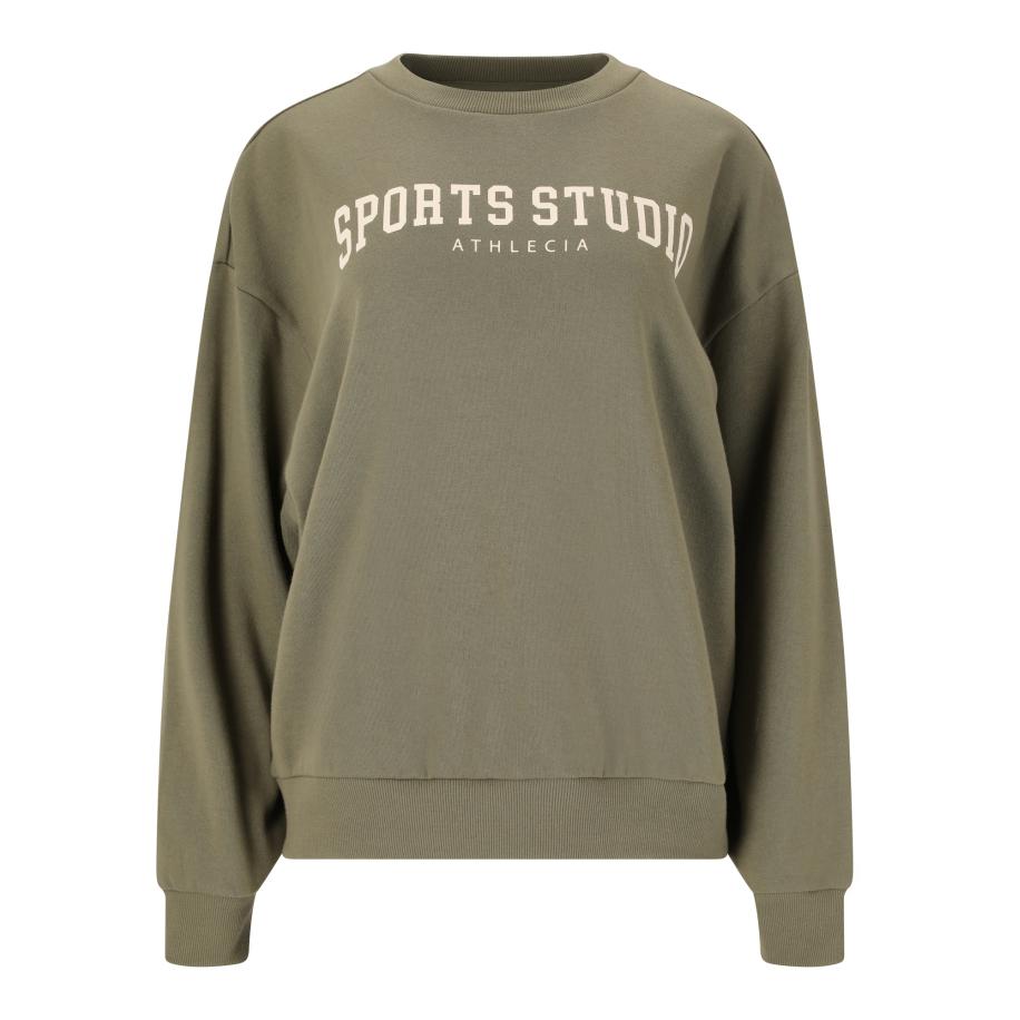 Athlecia Athlecia Sportief sweatshirt Giannis beige / olijfgroen -