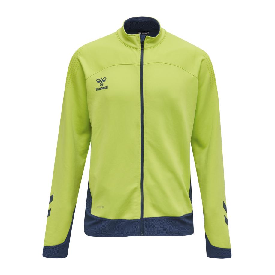 Hummel Hummel Sportsweatvest Lead navy / lichtgroen -