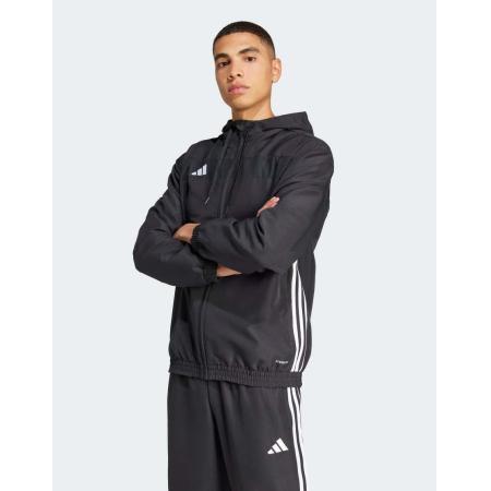 adidas performance - Tiro 25 - Essentials - Geweven hoodie in zwart en wit
