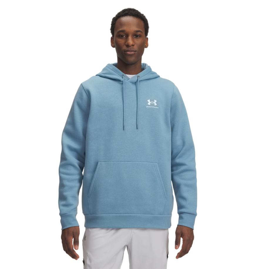 Under Armour Icon Fleece Herenhoodie Blauw Smoke / Wit XXL Blauw