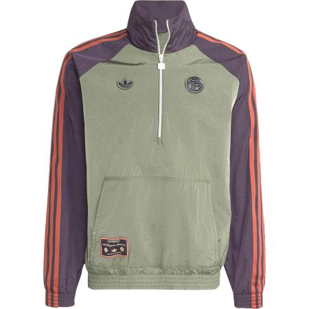 Adidas ADIDAS ORIGINALS Sportsweatshirt FC Bayern München olijfgroen / aubergine / oranje
