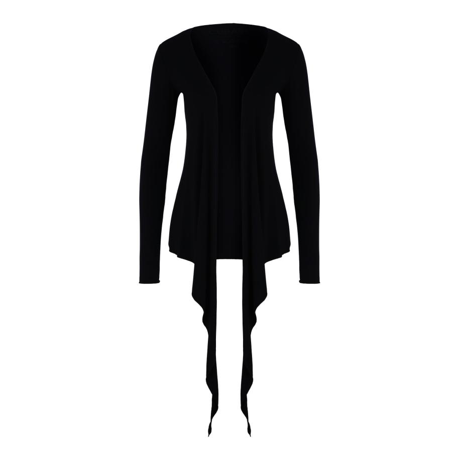 Curare Yogawear CURARE Yogawear Gebreid sportvest zwart -