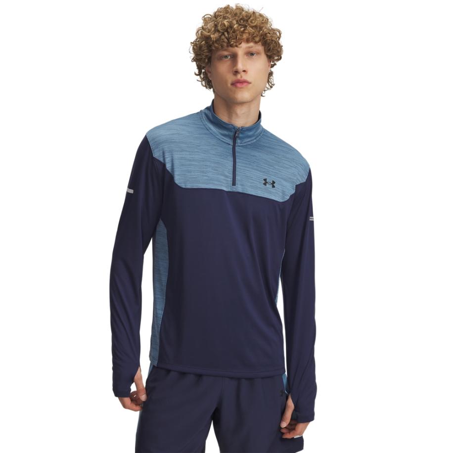 Herenshirt Under Armour Tech™ Utility met korte kits Washed Marineblauw / Blauw Smoke / Zwart XXL Blauw