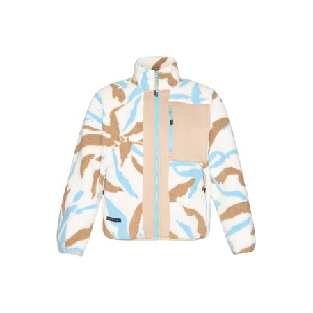 Icepeak ICEPEAK Functionele fleece jas ADDIAS camel / hemelsblauw / natuurwit