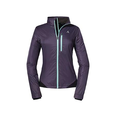 Schöffel Outdoorjas Rugged jade groen / donkerlila / zwart