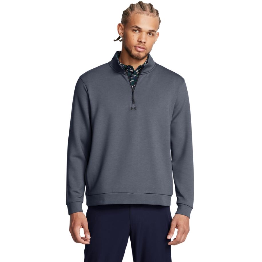 Under Armour Drive Herenpullover Midlayer Downpour Grijs / Gravel / Zwart M Grijs