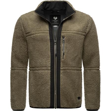 Ragwear Ragwear Funktionele fleece-jas Noory bruin / zwart