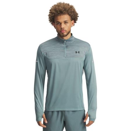 Herenshirt Under Armour Tech™ Utility met korte kits Serpentine / Jasper Blauw / Zwart L