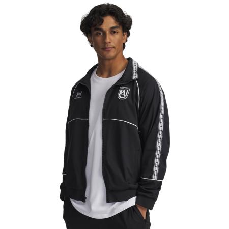 Herenshirt Under Armour 96 Terrace met volledige rits Zwart / Wit S