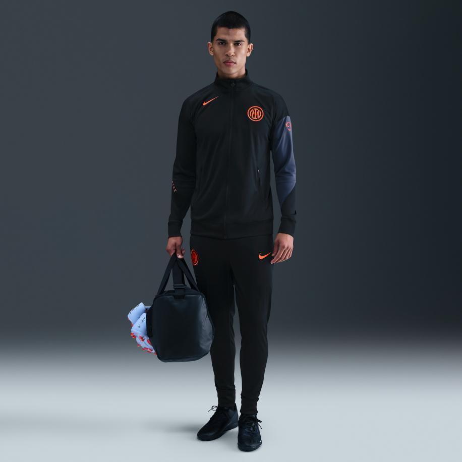 Inter Milan Strike Derde Nike Total 90 knit voetbaltrainingsjack met Dri-FIT voor heren - Zwart Zwart