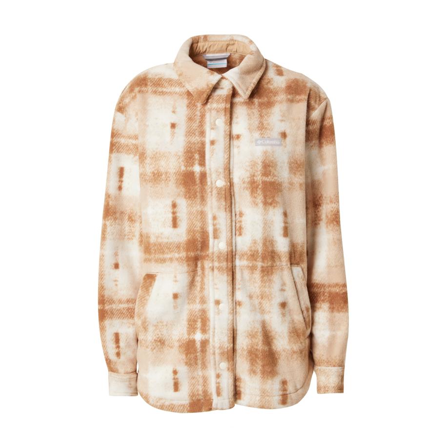 Columbia COLUMBIA Functionele fleece jas Benton cognac / wit -