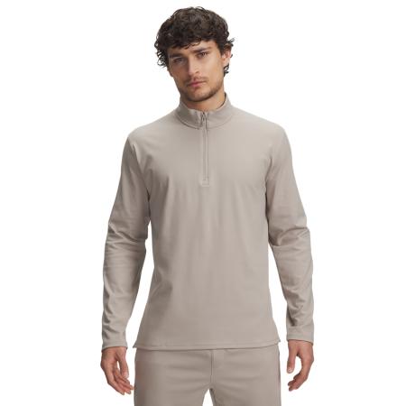 Under Armour Meridian Herenshirt met korte rits Timberwolf Taupe / Timberwolf Taupe S