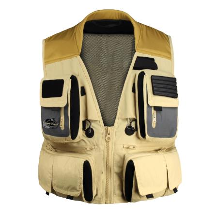 normani normani Sportbodywarmer Master mosterd / grijs / kaki / zwart