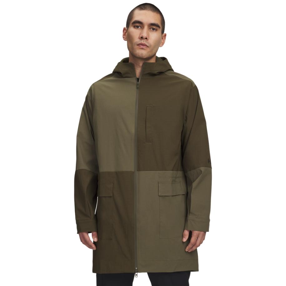 Lang herenjack Under Armour Unstoppable Textured Expedition Groente / Marine OD Groente / Zwart XXL Groen