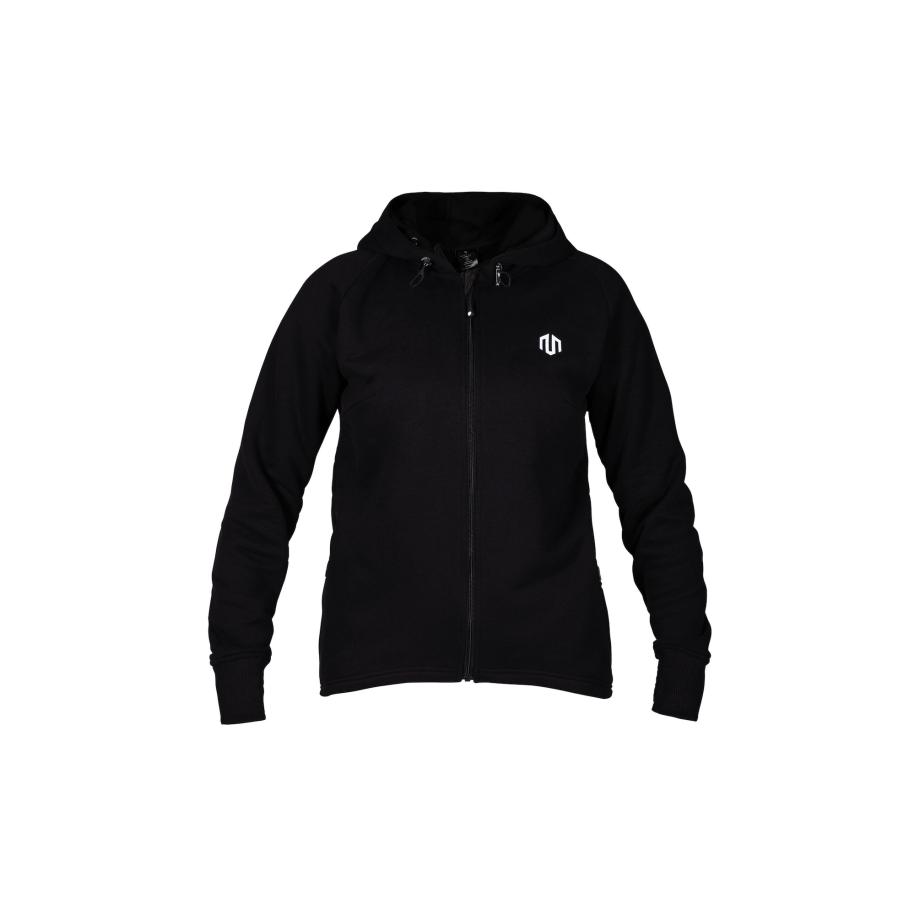 MOROTAI MOROTAI Sportief sweatvest Naka zwart / wit -