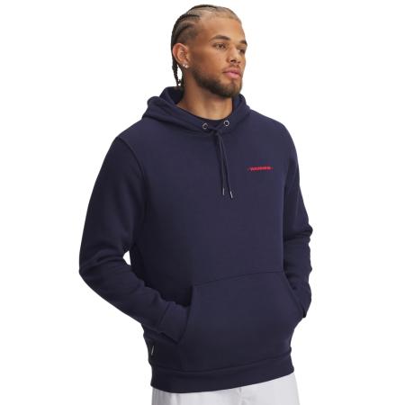 Herenhoodie Under Armour Drive Warning Midnight Marineblauw / Midnight Marineblauw / Rood M